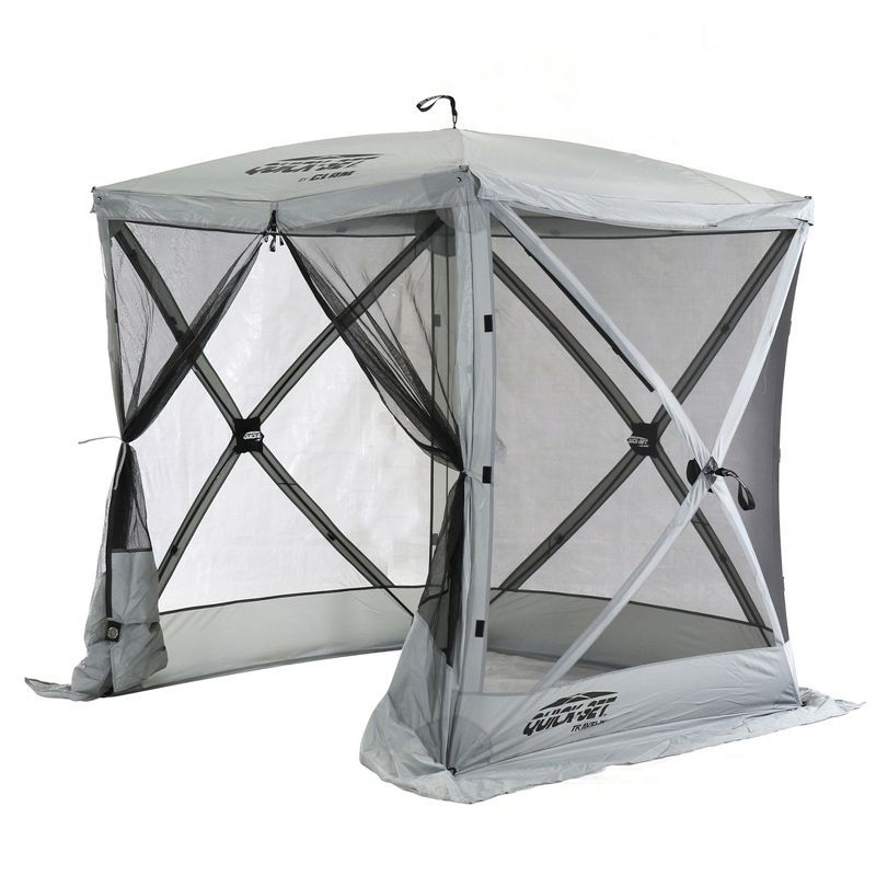 Gray Portable Pop-Up Outdoor Camping Gazebo Canopy Shelter