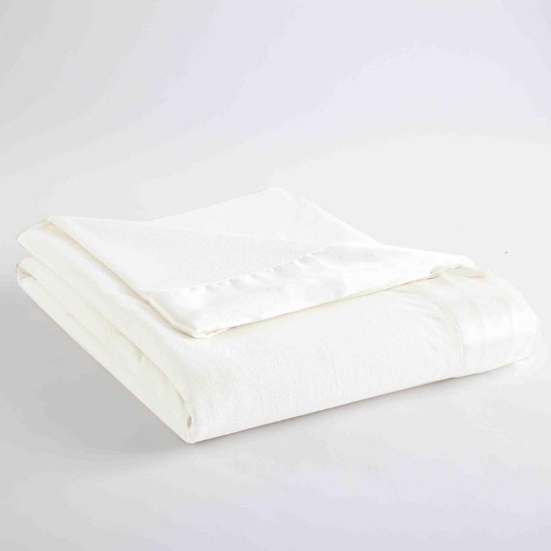 Full Size White Fleece Knitted Machine Washable Blanket