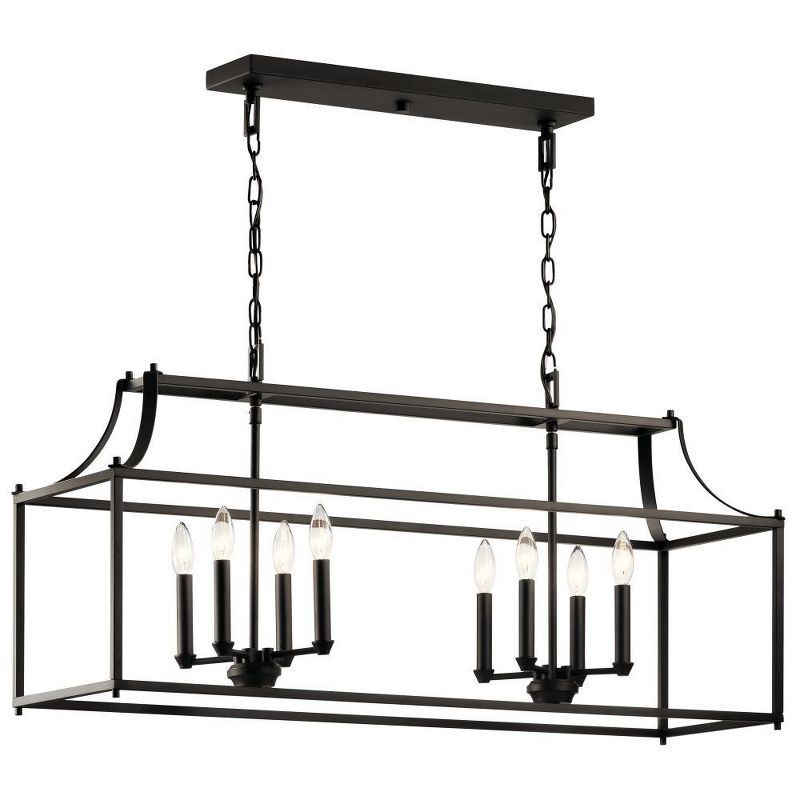 Elegant Bronze 40" Wide Cage Chandelier with Traditional Charm