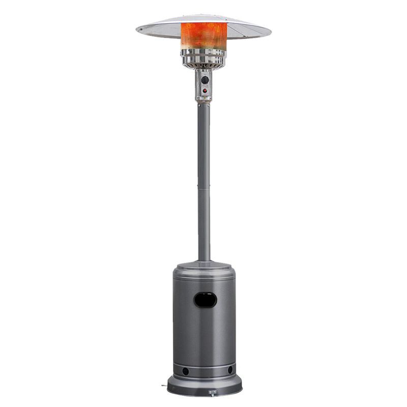 Stainless Steel 50000 BTU Propane Patio Heater with Wheels