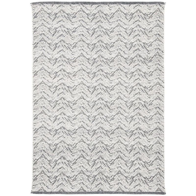 Handwoven Nomadic Gray Wool 4' x 6' Kilim Area Rug