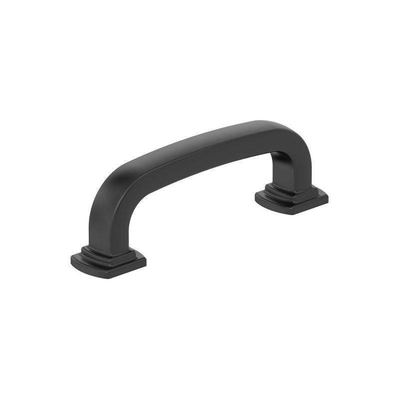 Matte Black 3" Modern Cabinet Drawer Pull