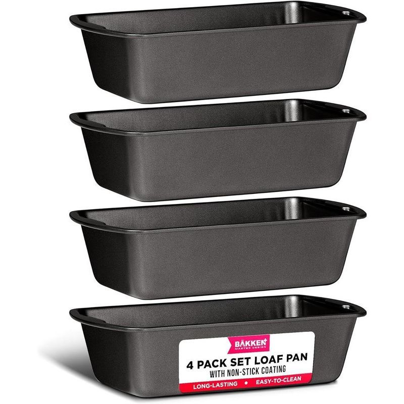 Bakken 4-Piece Nonstick Carbon Steel Loaf Pan Set