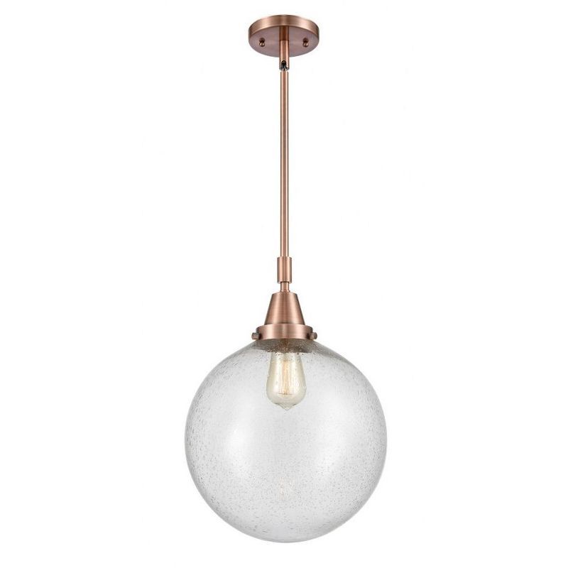 Beacon Antique Copper Glass Mini Pendant Light