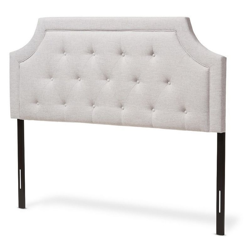 Mars King Size Beige Tufted Upholstered Headboard