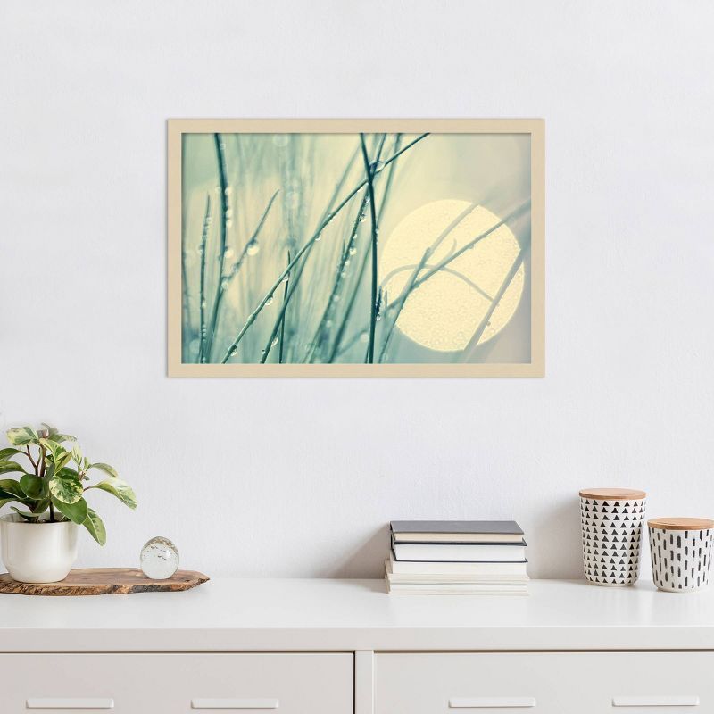 Morning Blues by Ingrid Beddoes Framed Graphic Art Print in Natural Wood