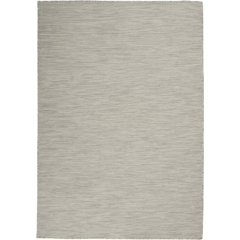 Positano Light Grey 5' x 7' Indoor/Outdoor Synthetic Rug