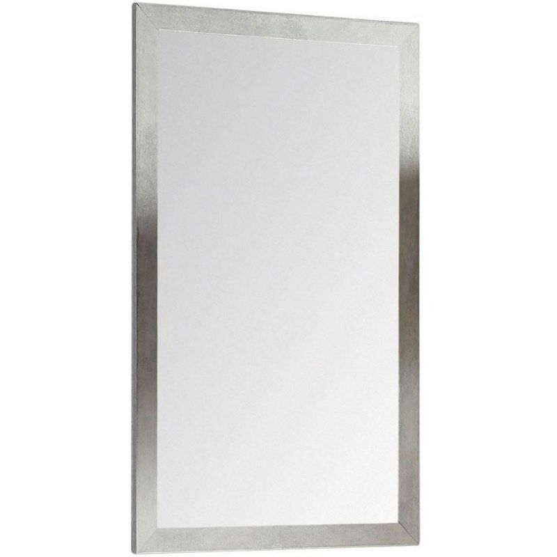 Concordia Rectangular 33.5" Gray Marble Bathroom Mirror