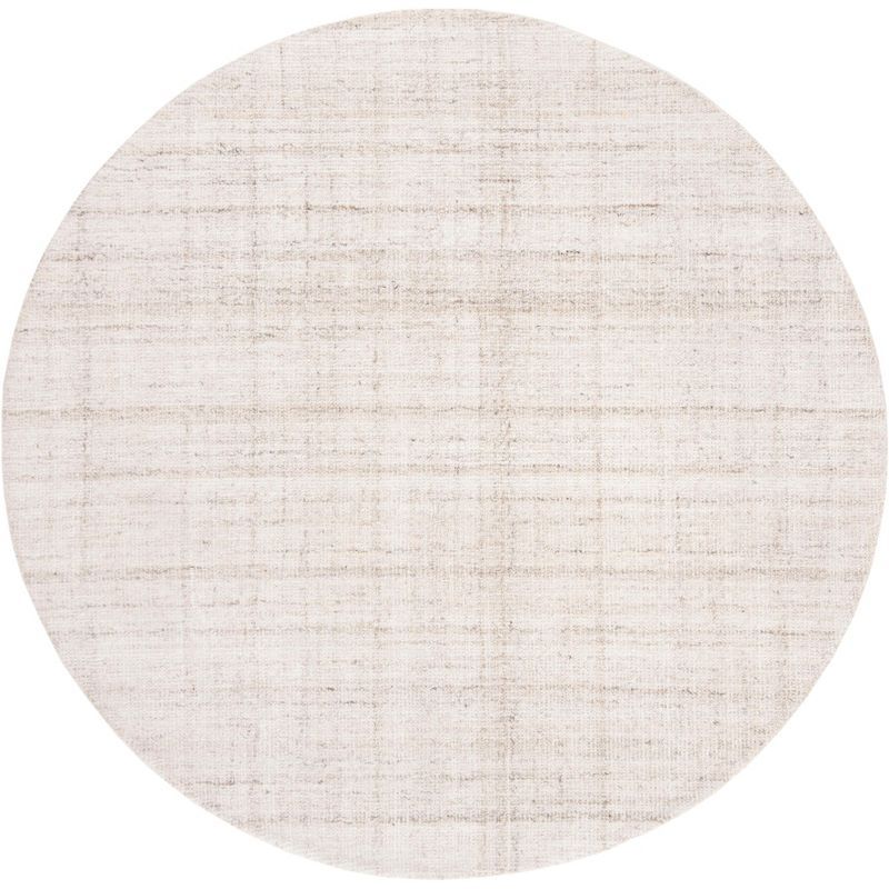 Elysian Ivory & Beige Hand-Tufted Wool-Viscose Blend Round Rug