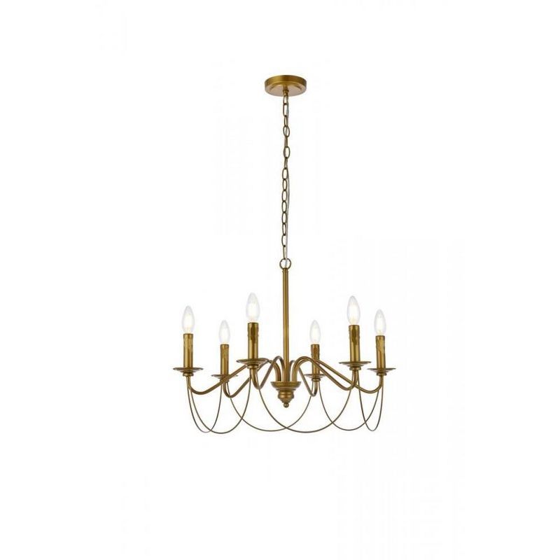 Westley Brass 6-Light Indoor/Outdoor Metal Pendant
