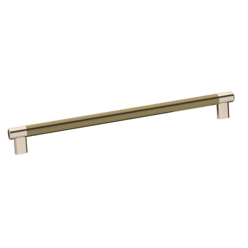 Polished Nickel and Golden Champagne Bar Cabinet Pull