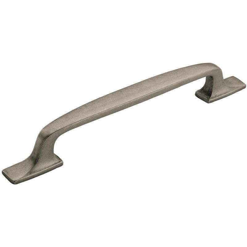 Aged Pewter 6-5/16 Inch Rustic Cabinet Pull with Mounting Hardware