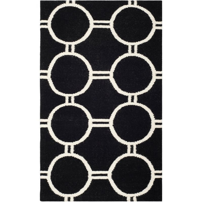 Ivory Elegance Handwoven Wool 3' x 5' Rectangular Area Rug