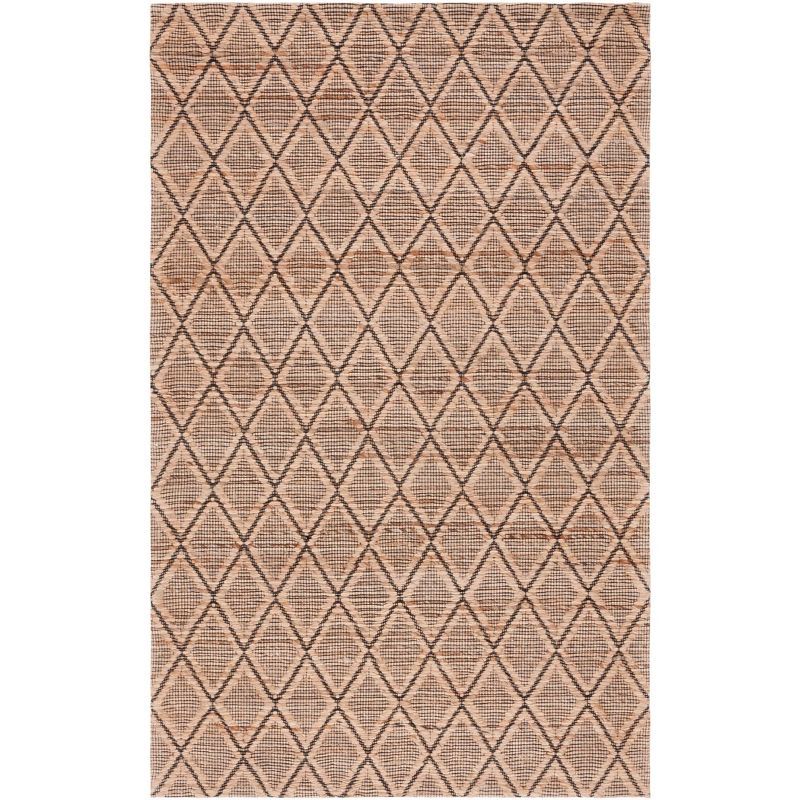 Natural Fiber Geometric Patterned 8' x 10' Wool Area Rug