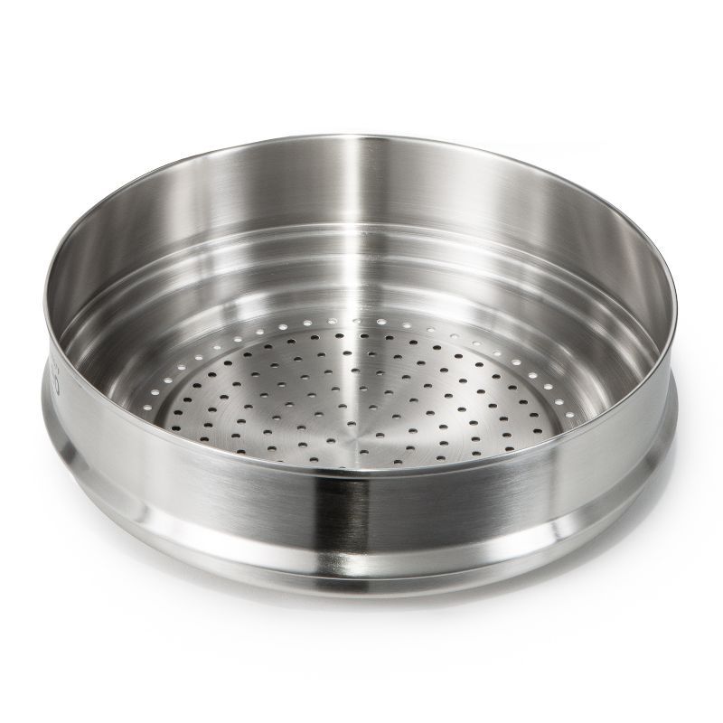 10" Silver Stainless Steel Steamer Insert