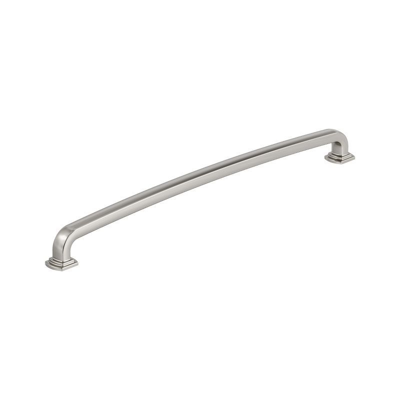 Satin Nickel 12-5/8" Modern Industrial Cabinet Bar Pull