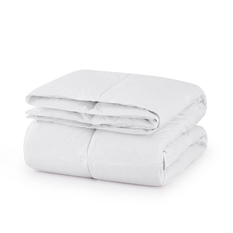 Twin Lightweight White Down Cotton Comforter