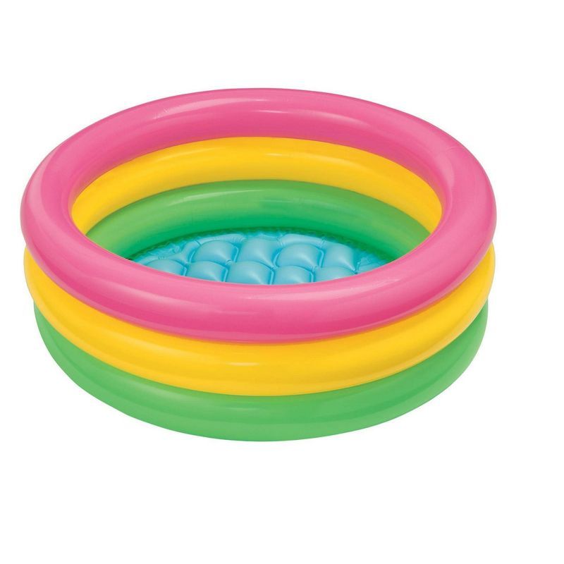 Sunset Glow 34" Round Inflatable Baby Pool