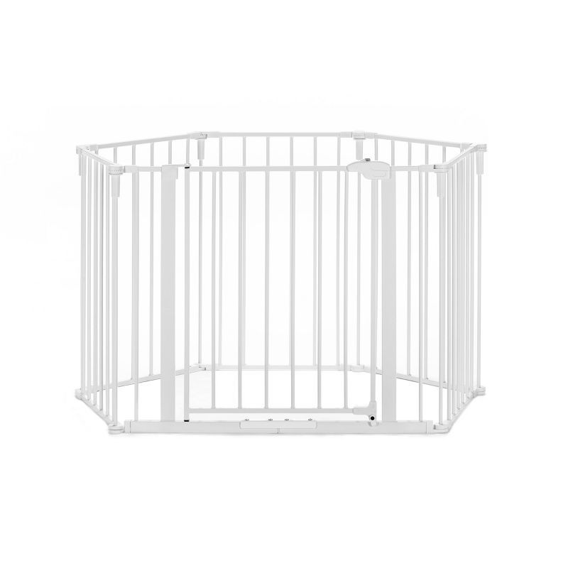 Regalo 130-Inch White Metal Baby Gate and Play Yard