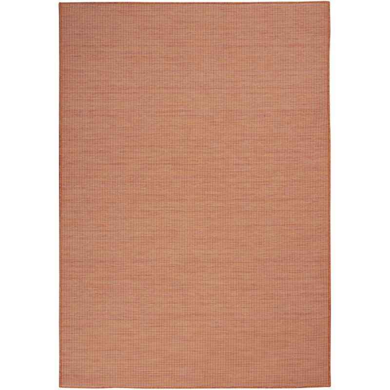 Terracotta Easy-Care Synthetic 5' x 7' Outdoor Area Rug