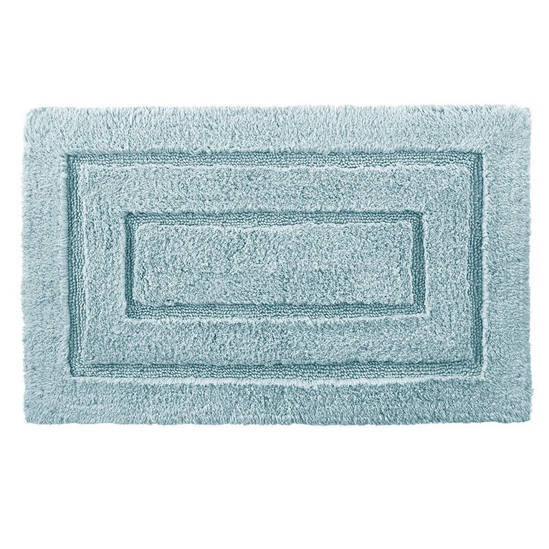 Robbins Egg Blue Egyptian Cotton Plush Bath Rug