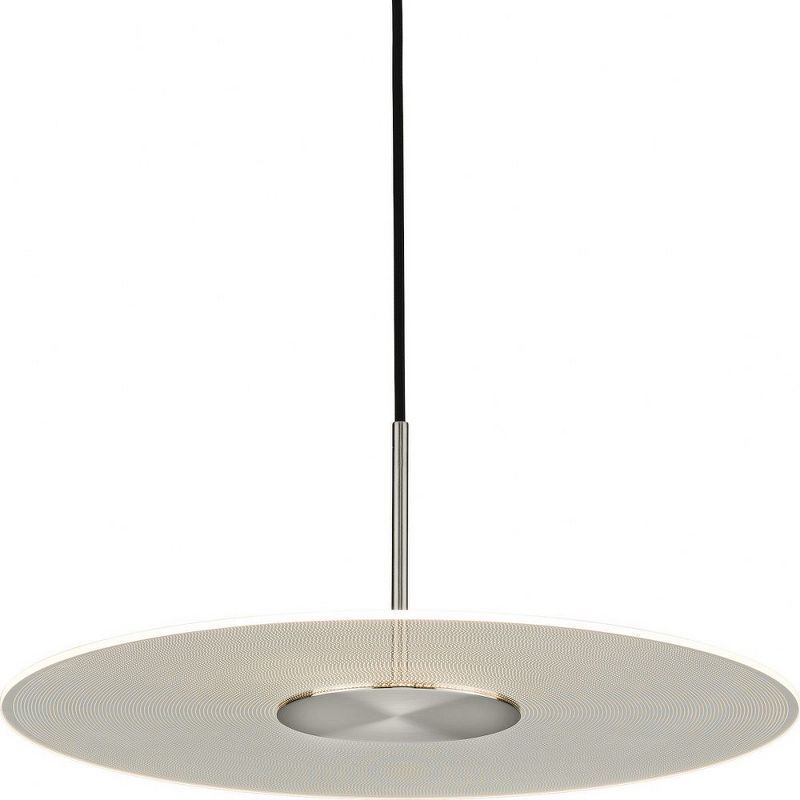 Brushed Nickel LED Indoor/Outdoor Hanging Pendant Light