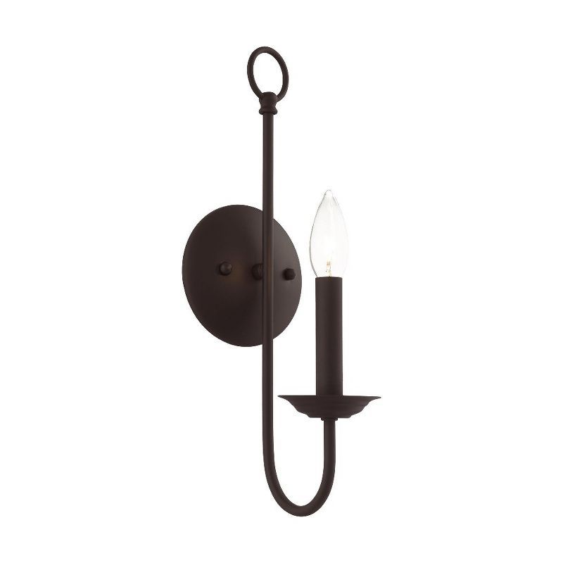 Estate Bronze Dimmable 5" Direct Wired Wall Sconce