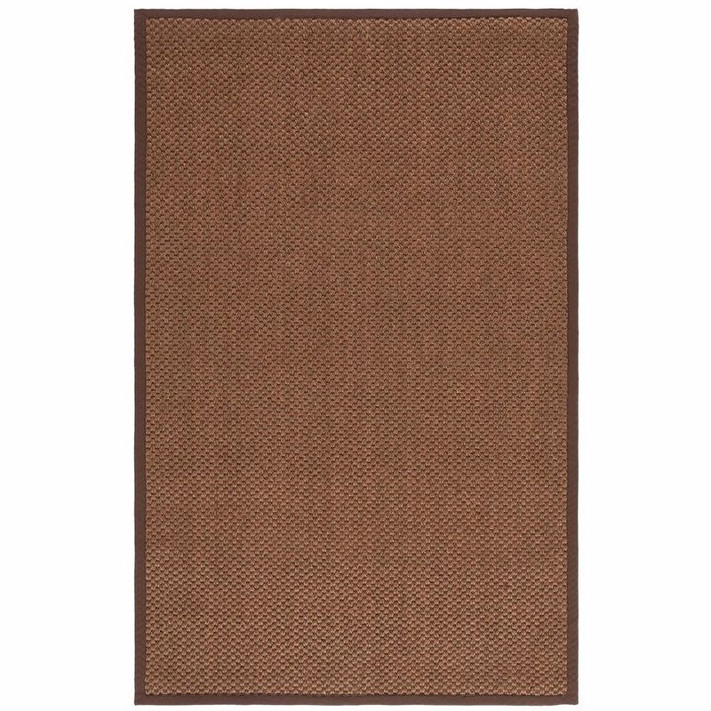 Chocolate Hand-Knotted Wool Area Rug, 4' x 6'