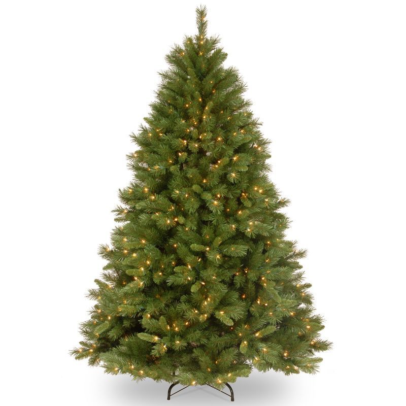 6-Foot Green Pine Artificial Christmas Tree with Clear Lights