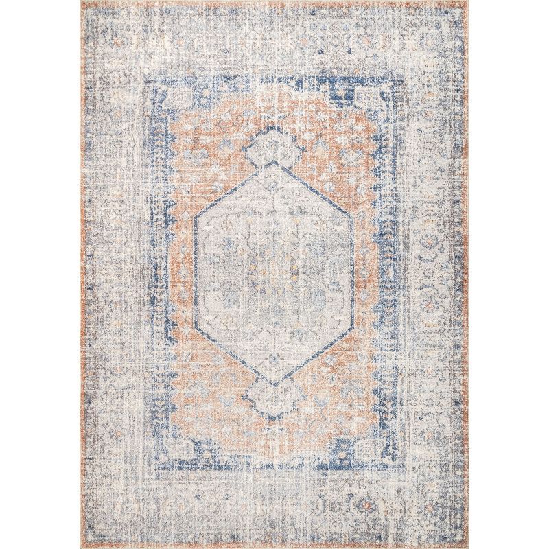 Peachy Keen 20"x9" Reversible Synthetic Easy-Care Rug