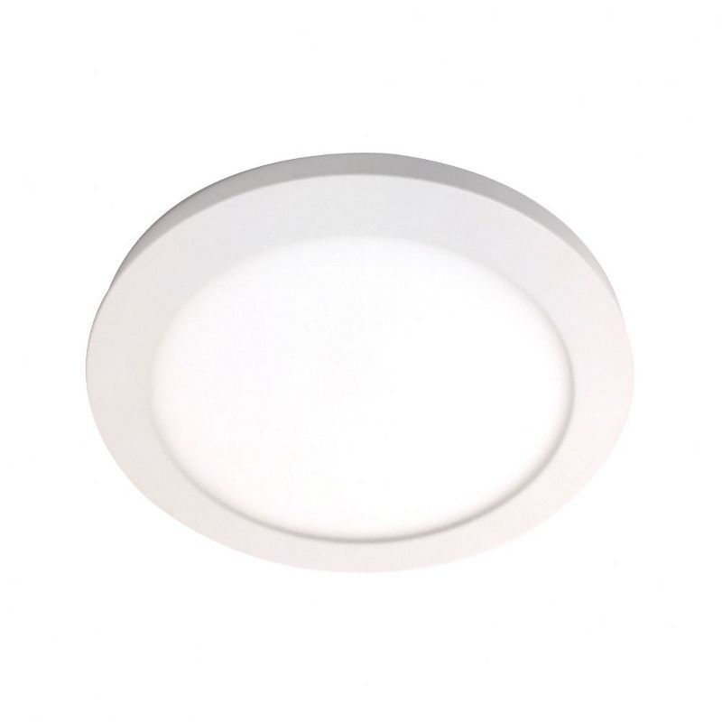 White Aluminum 7.5" LED Flush Mount Ceiling Light