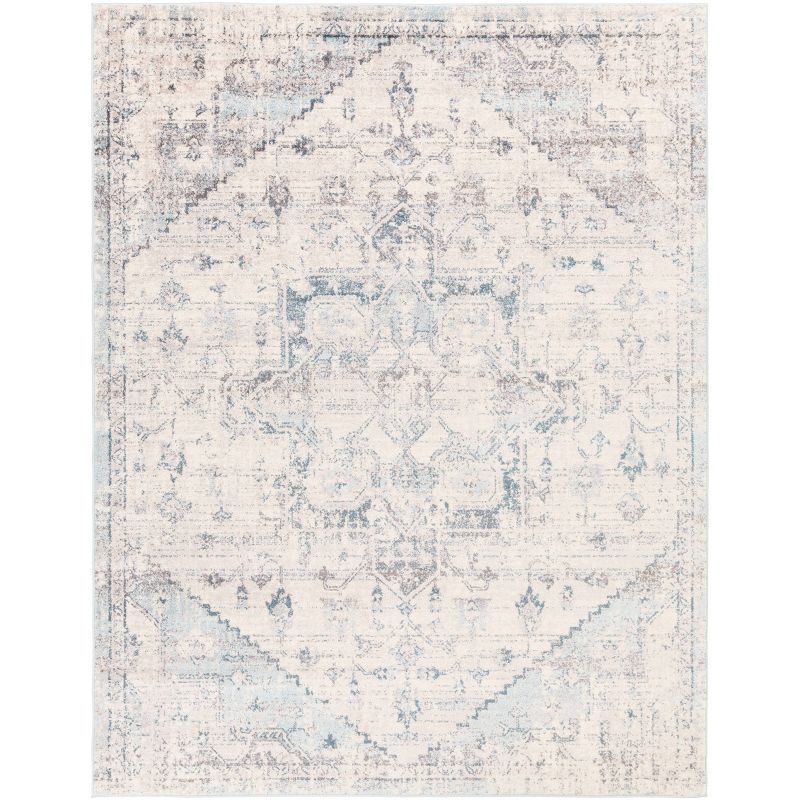 Henderson Blue Rectangular Reversible Synthetic Rug 7'10" x 10'3"