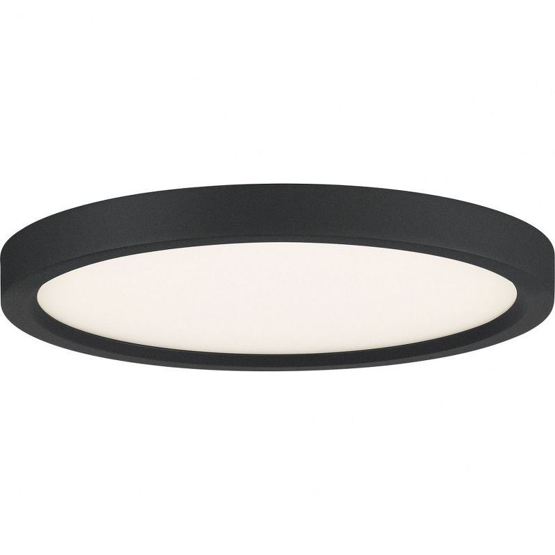 11" Black Aluminum LED Flush Mount Light