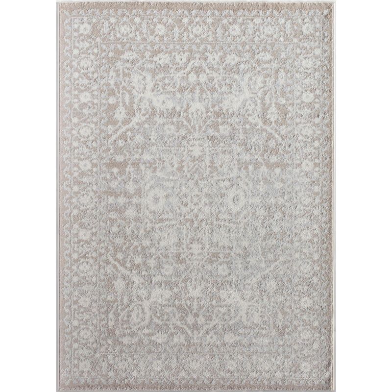 Vanilla Cream 5' x 7' Stain-Resistant Kids Area Rug