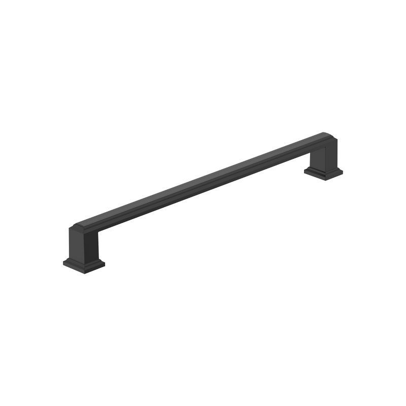 Matte Black 8-13/16 inch Modern Cabinet Pull with Mounting Hardware