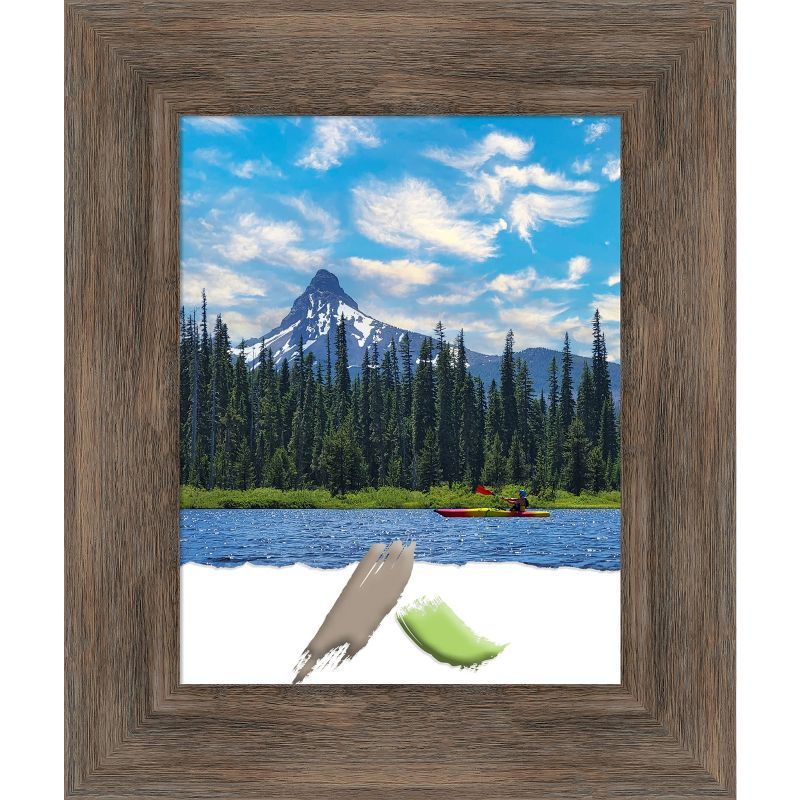 Mocha Matte Wood Single Photo Frame 19" x 16"