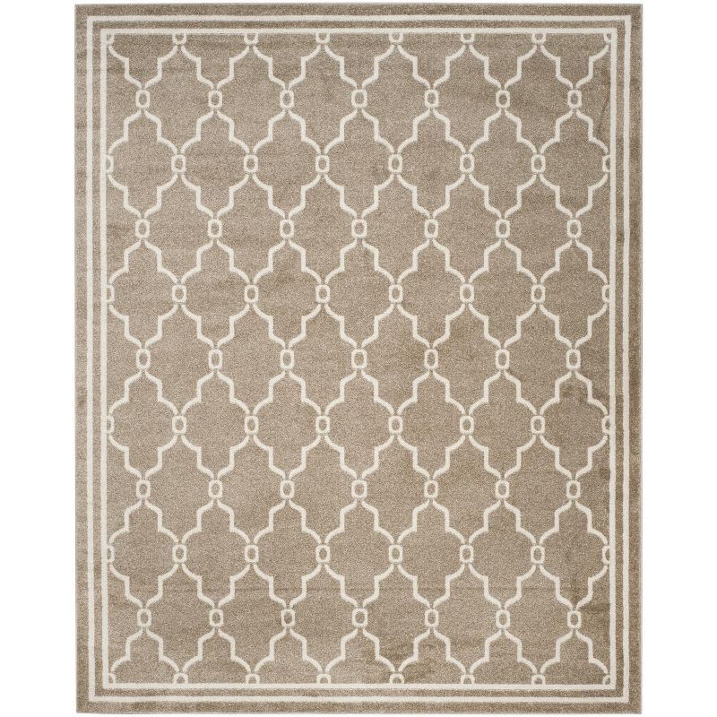 Wheat Beige 10' x 14' Synthetic Rectangular Area Rug