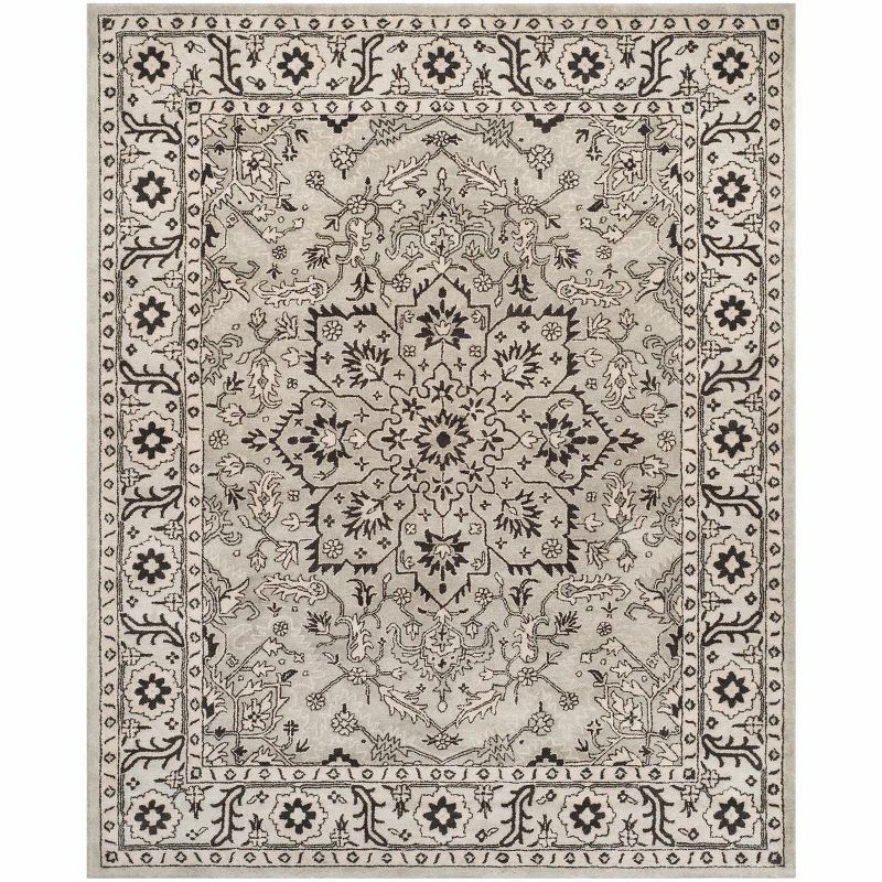 Gray Handmade Wool 8' x 10' Tufted Area Rug