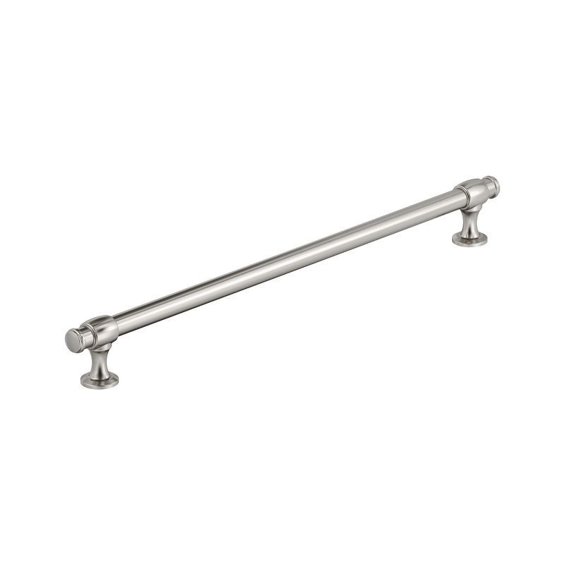 Satin Nickel 12-5/8" Modern Industrial Bar Pull