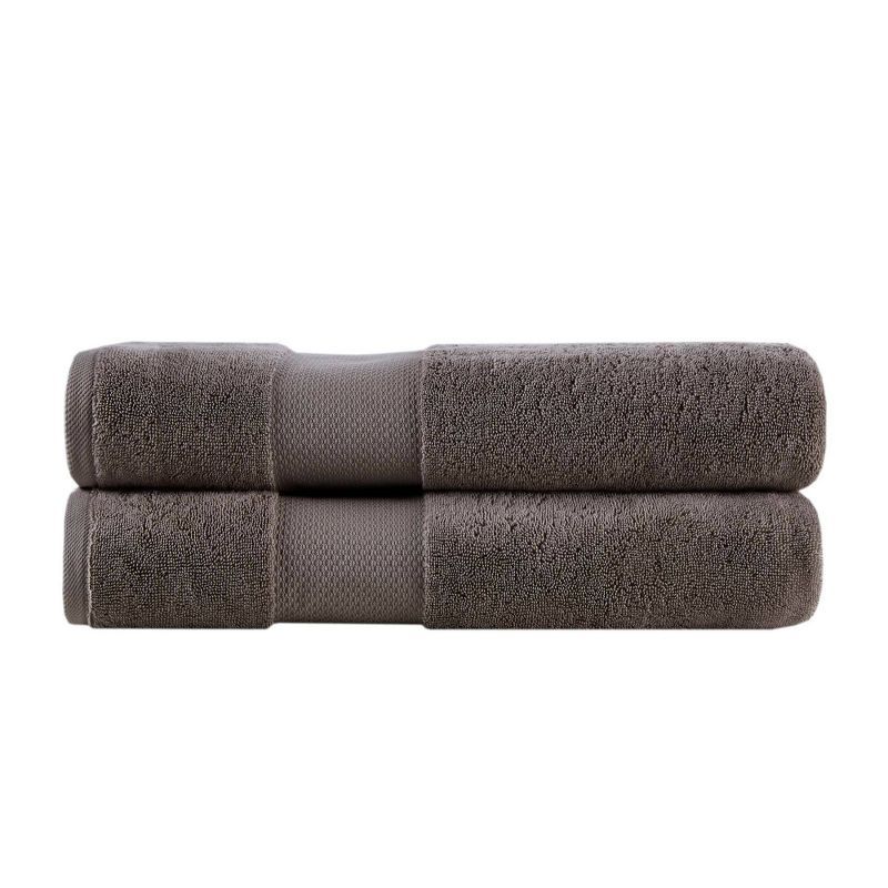 Oversized Charcoal Turkish Cotton Bath Sheet Set, 2 Piece