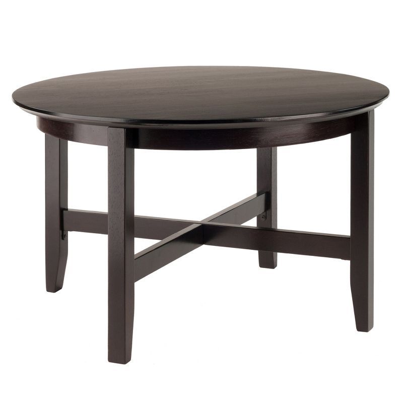 Toby Espresso Medium Wood Round Coffee Table