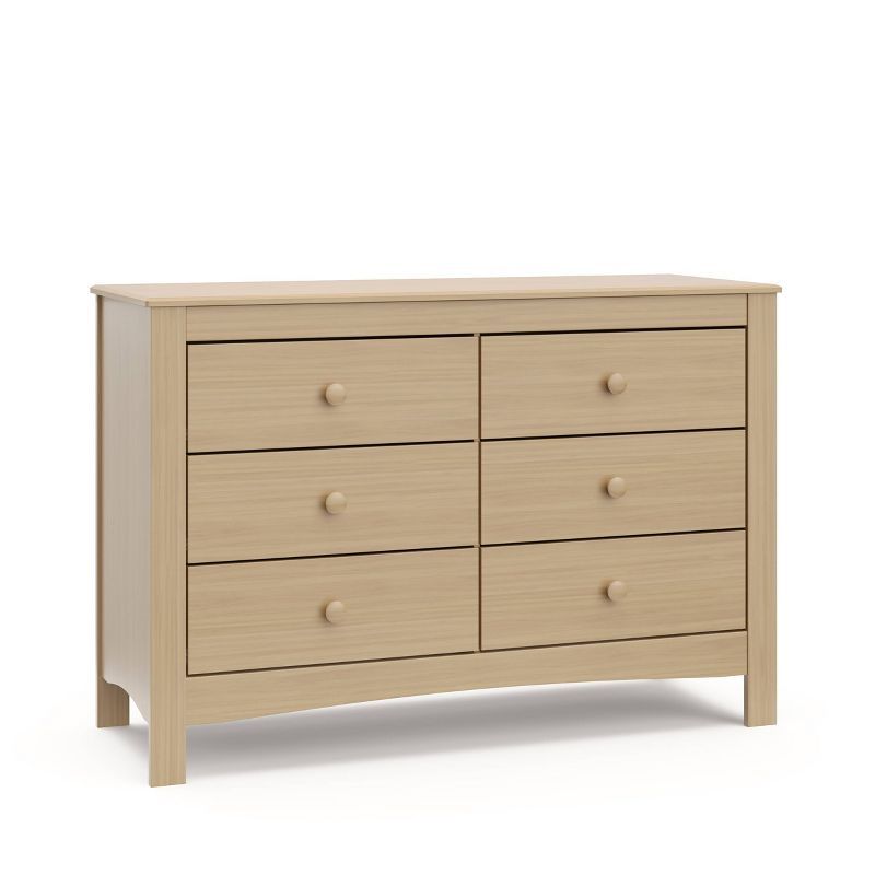 Driftwood 6-Drawer Double Dresser for Nursery