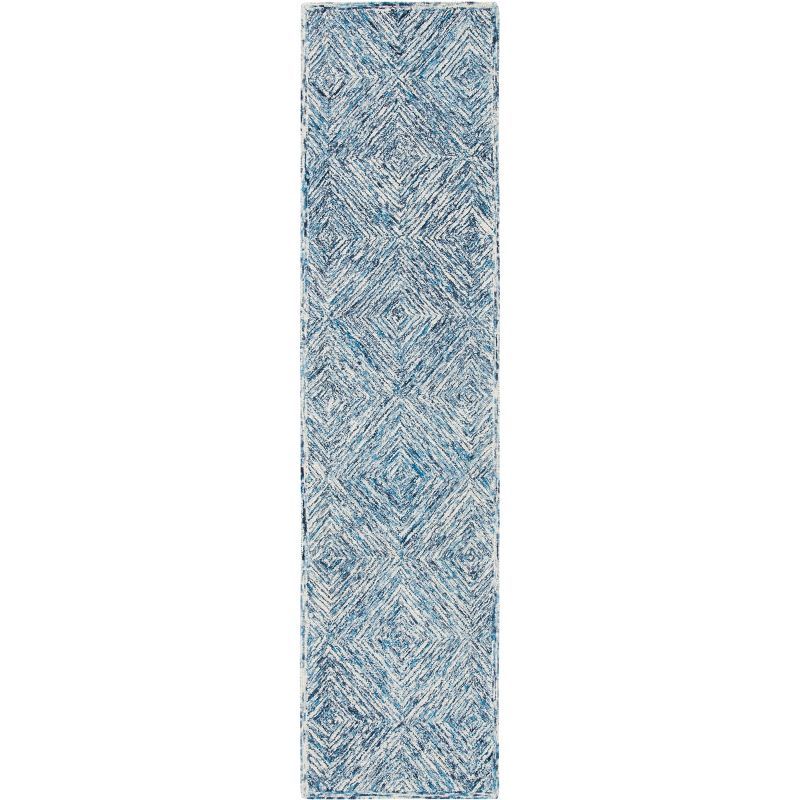 Capri Blue Hand-Tufted Wool Area Rug