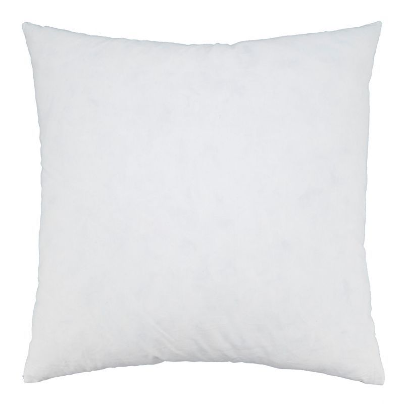 White Cotton Down Feather Pillow Insert 18"x18"