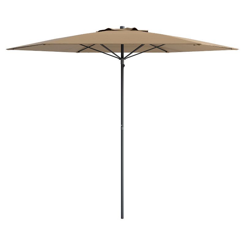 7.5 ft Sandy Brown UV Resistant Beach Patio Umbrella