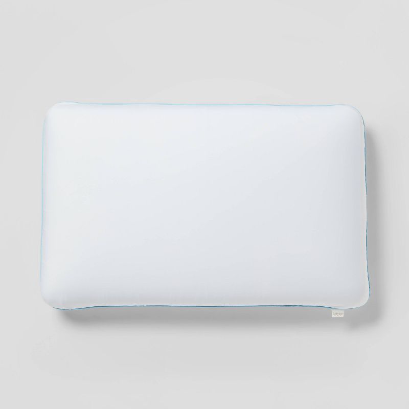 Firm Cool Touch Memory Foam Bed Pillow with Washable Cover