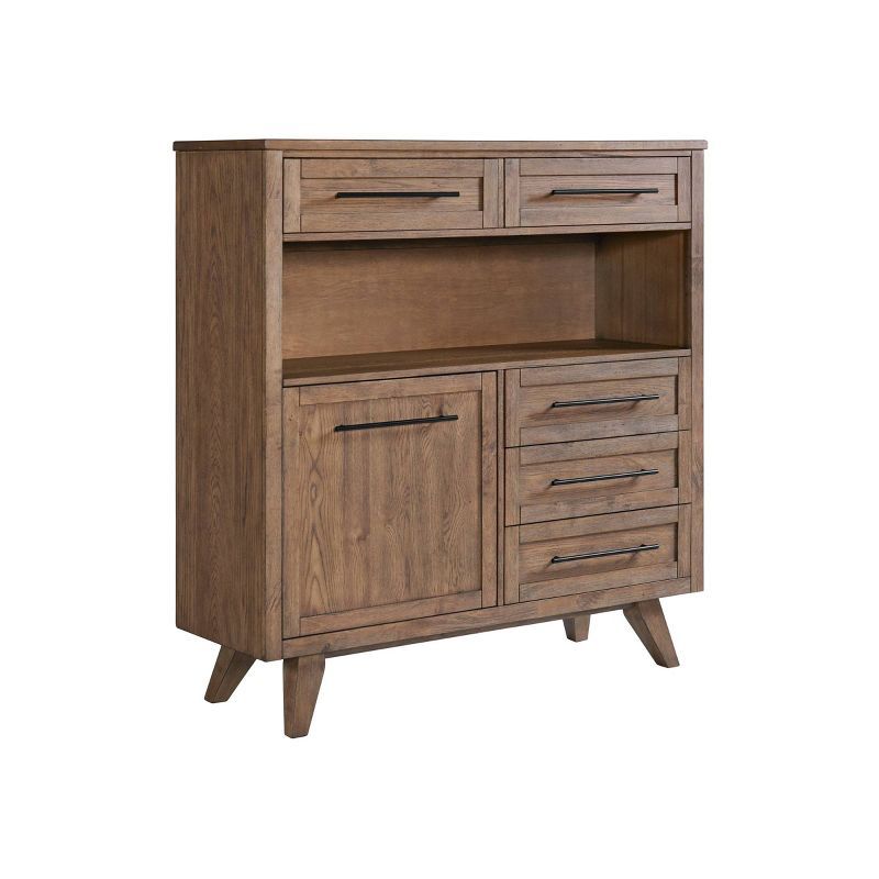 Oslo Weathered Chestnut Wire-Brushed Oak Sideboard