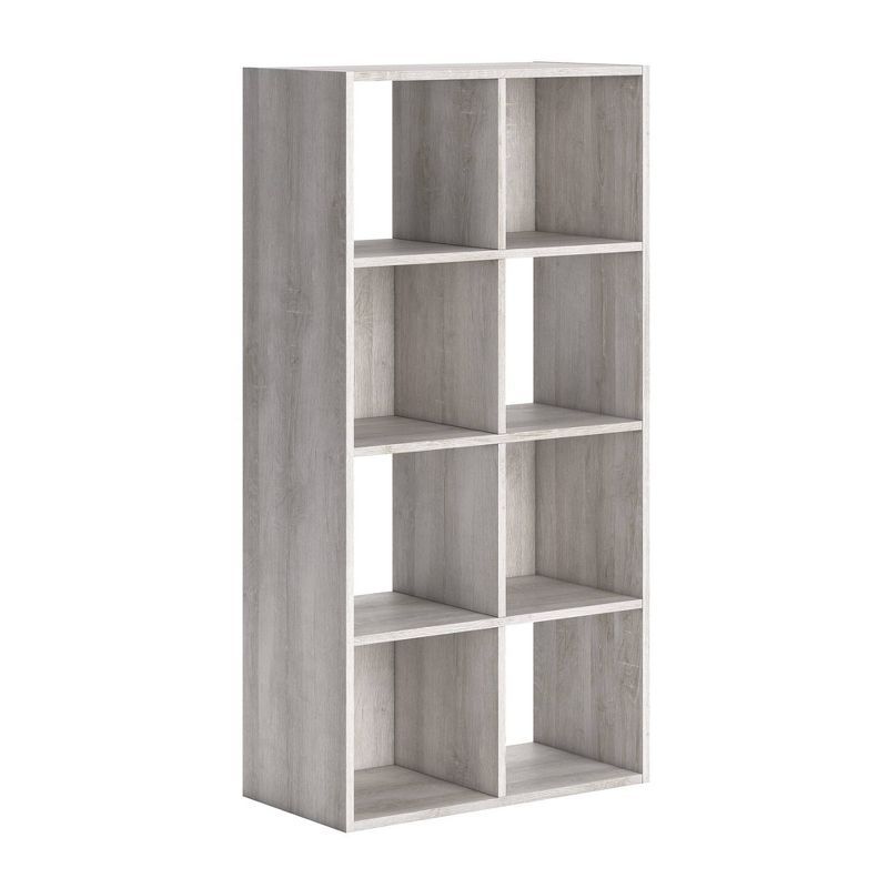 Whitewash 8-Cube Transitional Organizer Shelf