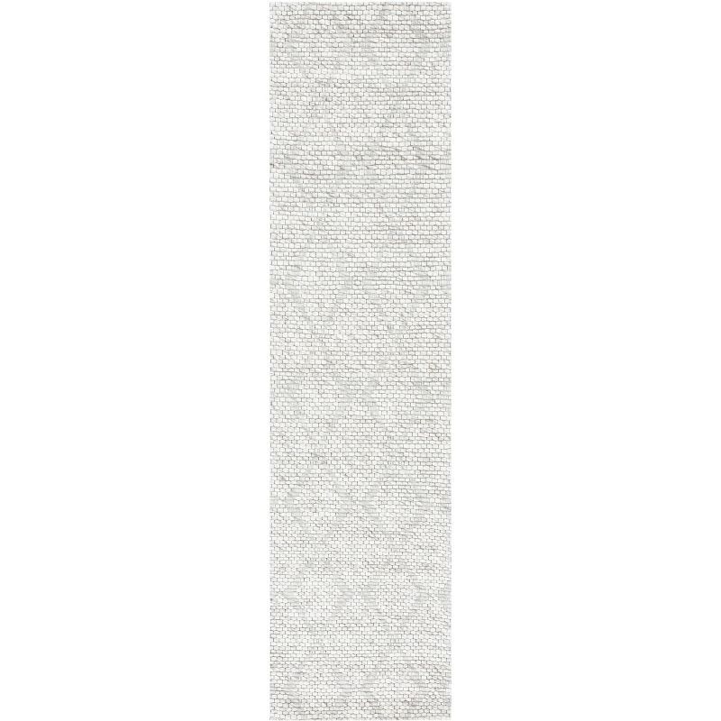 Marbella Beige Flat Woven Wool and Synthetic Runner Rug