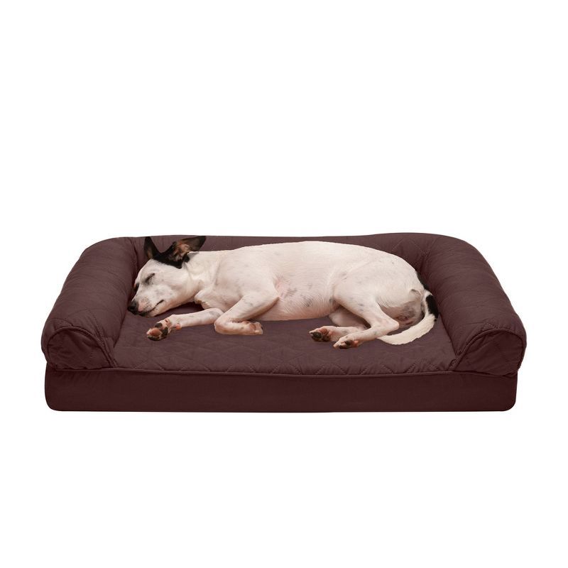 Medium Coffee Orthopedic Foam Sofa Dog Bed